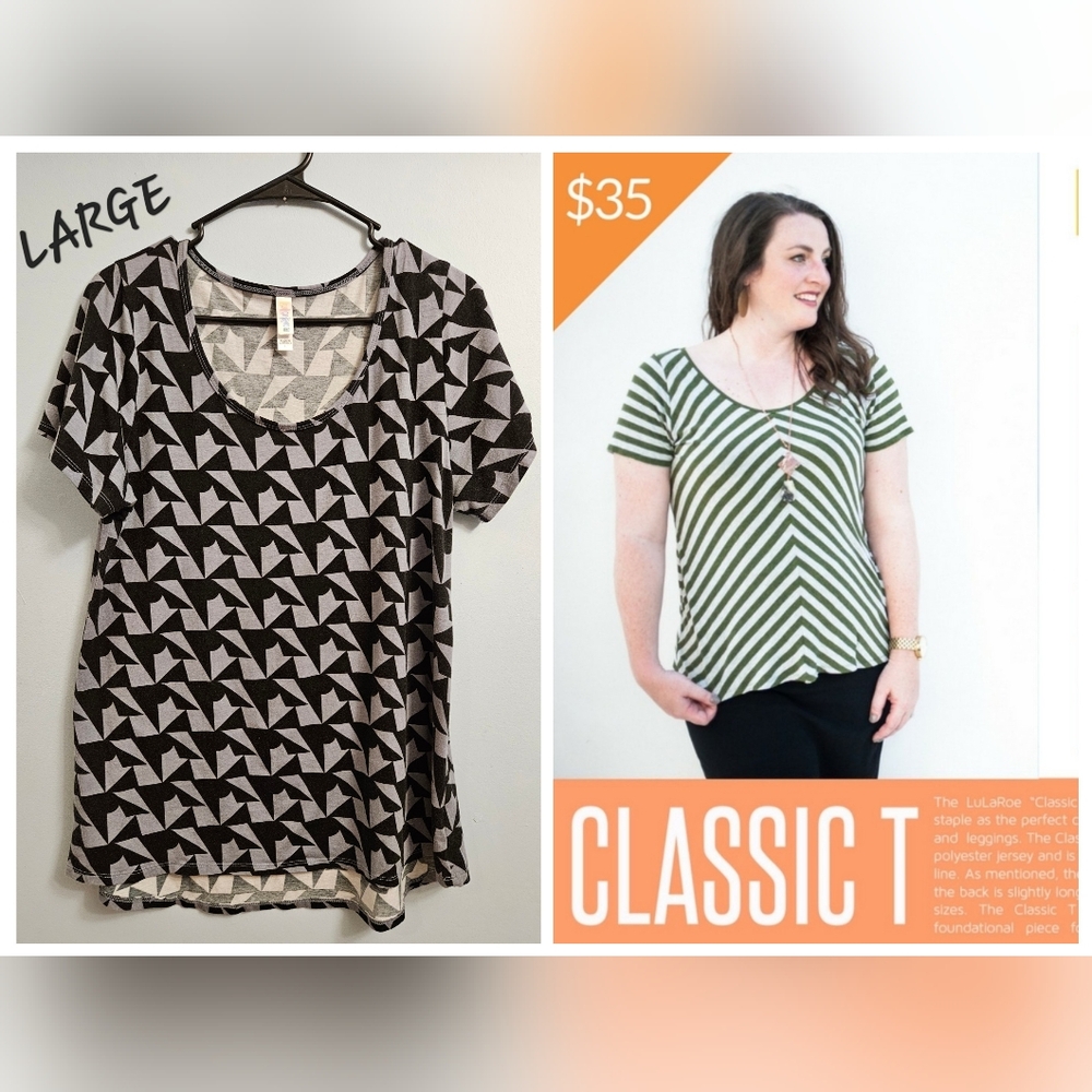 Lularoe Classic T Large Geometric pattern